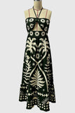 Strapless Cutout Casual Maxi Dress