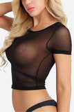 Chic Sheer Cropped Tank Top