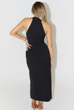 Button-Front Sleeveless Casual Dress