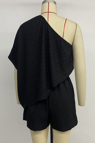 One-Shoulder Casual Romper