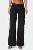 Wide-Leg Straight Jeans