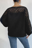 Lace Detail Knit Blouse