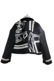 Graphic Print Statement Jacket