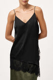 Lace-Trim Spaghetti Strap Tank Top