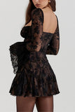 Lace Detail Casual Dress