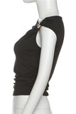 Asymmetric Cut-Out Tee