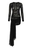 Elegant Draped Vacation Dress