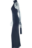 Elegant Ruched Evening Gown