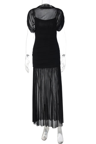 Elegant Ruched Evening Dress