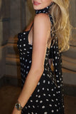 Polka Dot Halter Maxi Dress