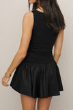 Sleeveless Flared Casual Dress