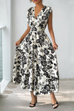 Elegant Floral Print Dress
