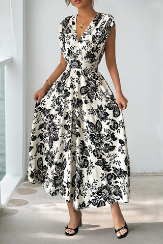 Elegant Floral Print Dress