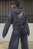 Cropped Hooded Sweatshirt