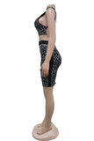 Embellished Sleeveless Mini Skirt Set