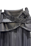 Belted Layered Maxi Skirt