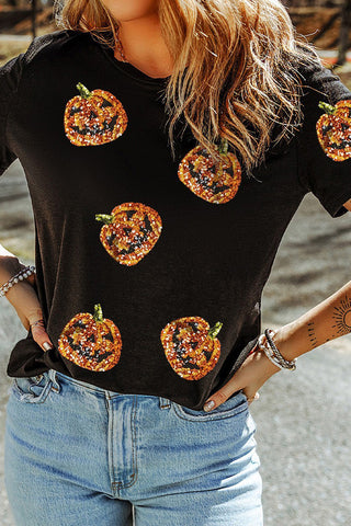 Playful Pumpkin Pattern T-Shirt