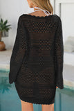 Casual Crochet Knit Cover-Up Dress