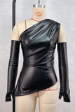 Asymmetric Sleeve Tank Top