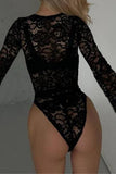 Lace Long-Sleeve Bodysuit