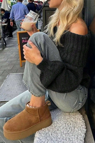 Cozy Off-Shoulder Sweater