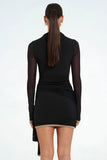 Elegant Draped Asymmetrical Dress