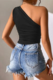 Asymmetrical Sleeveless T-Shirt