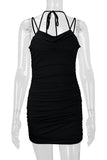 Strappy Ruched Casual Dress