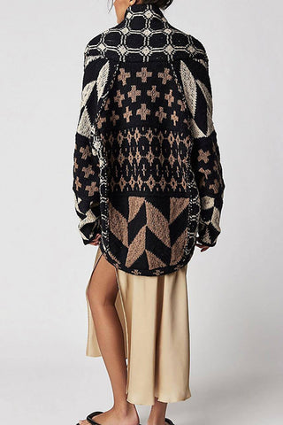 Geometric Knit Cardigan