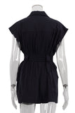 Belted Sleeveless Jacket
