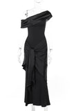 Off-Shoulder Wrap Casual Dress