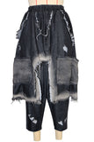 Distressed Harem Boyfriend Jeans