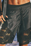 Lace-Trim Casual Shorts