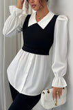 Layered Collar Long Sleeve Shirt