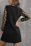 Polka Dot Sleeve Casual Dress