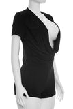 Deep V-Neck Romper