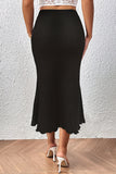 Elegant Skirt with Flared Hem
