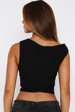 Asymmetrical Ring-Detail Tank Top