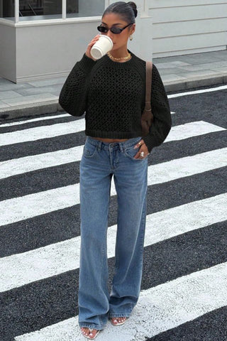 Open-Back Knit Sweater