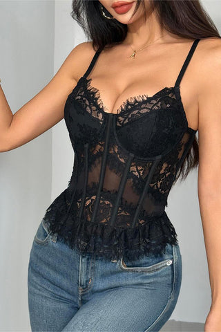 Lace-Trim Strappy Camisole