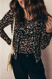 Floral Tank Button Front Blouse Set