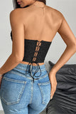 Strapless Lace-Detail Camisole