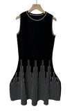 Sleeveless Striped Casual Dress