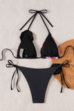 Floral Accent Bikini Set