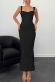 Open-Back Bow-Tie Casual Dress