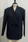 Double-Breasted Blazer Jacket