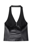 Front-Zip Sleeveless Top