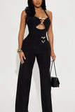 Heart Cut-Out Jumpsuit