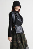 Structured Blazer with Unique Shoulder Design