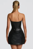 Strapless Ruched Mini Dress